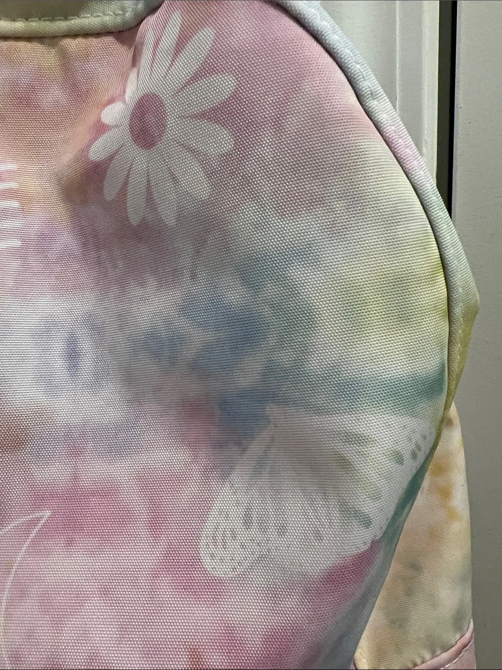 Pura Vida Pastel Tie-Dye Backpack with Numerous Accents
